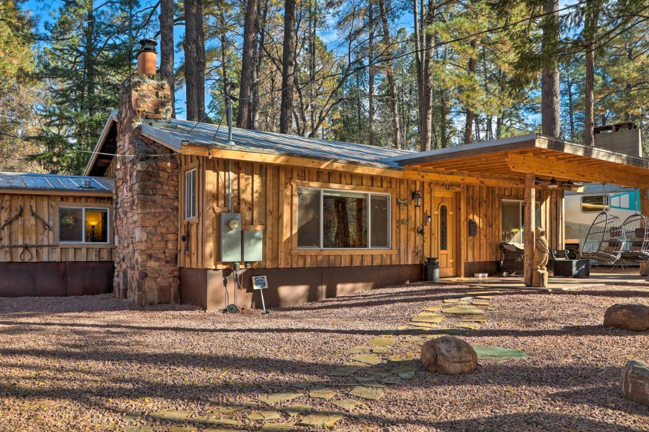 פייסון Cozy Cabin Retreat With Patio And Fenced Yard מראה חיצוני תמונה